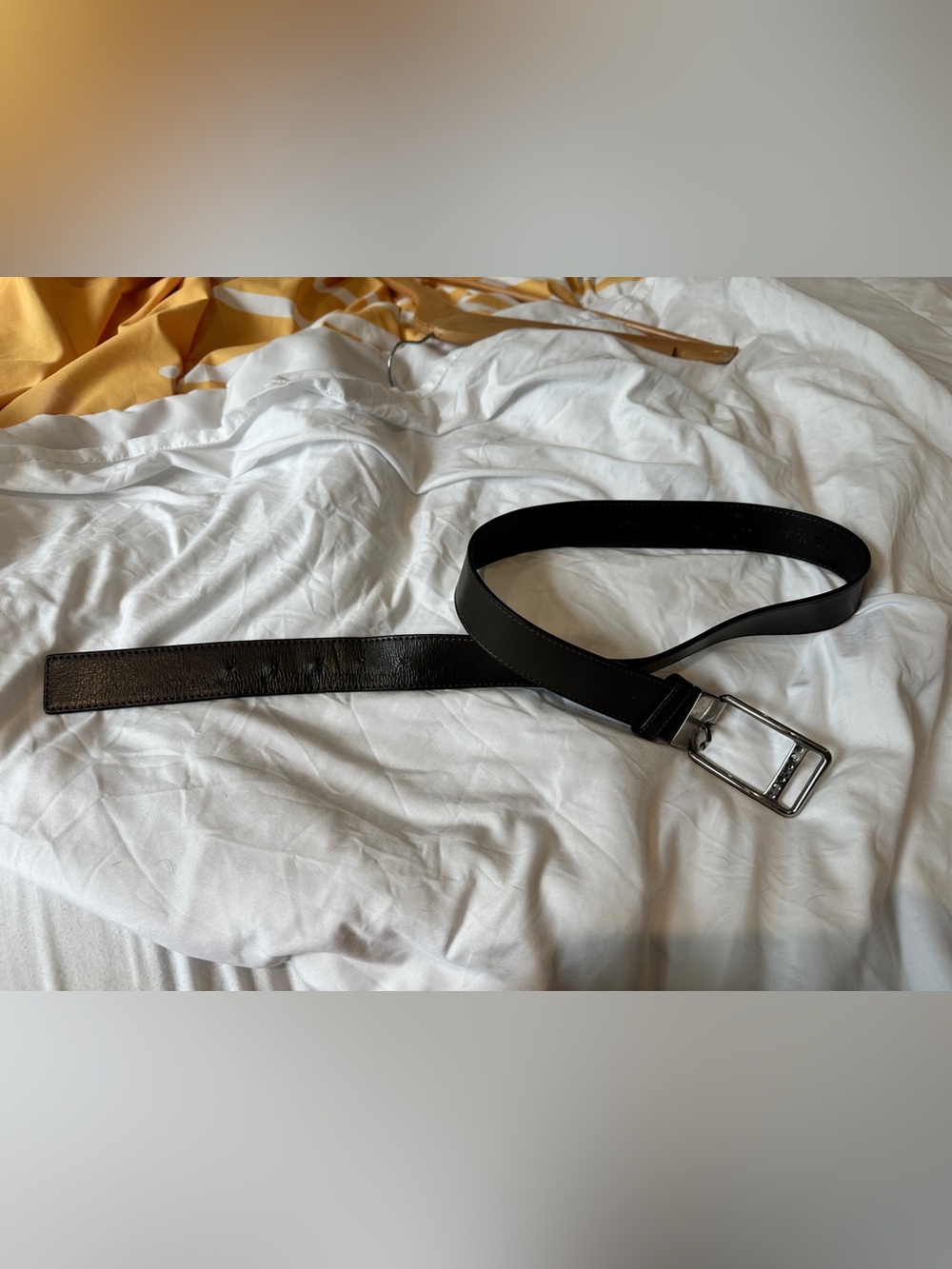 Vintage Versace Collection Leather Belt Made in Italy 90/36 Dark Brown